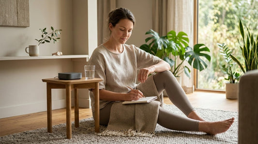 Woman relaxing at home
