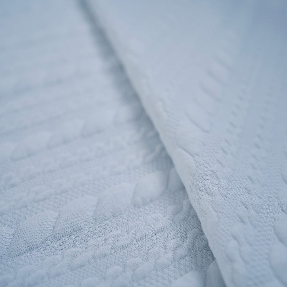 Close-up of textured light grounding blanket