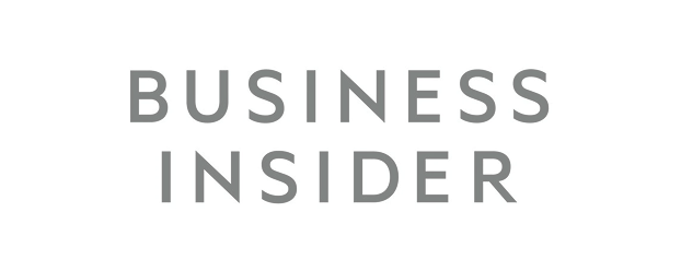 Business Insider logo in gray on a white background